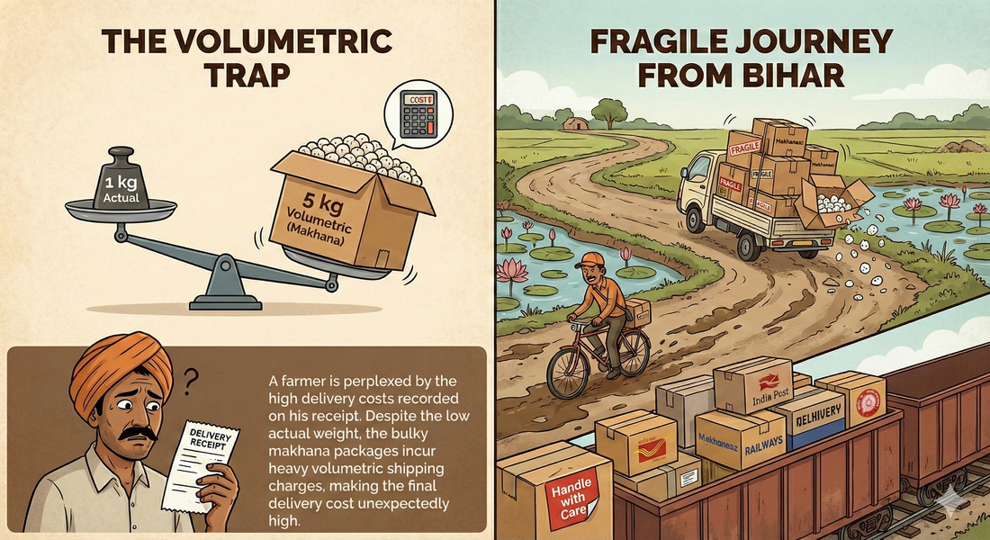 Makhana Delivery- How Makhanaaz is dealing in rough waters of fragile service area?