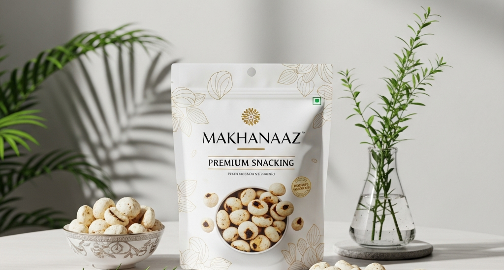 How we plan to position Makhanaaz as a premium healthy snacking brand?