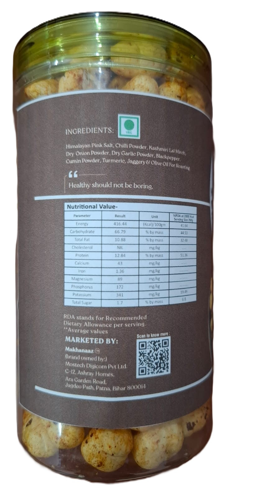 Barbeque Flavoured Makhana 75 Gms – Makhanaaz