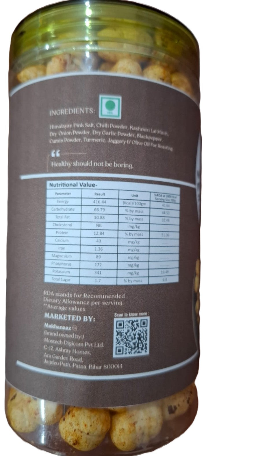 Barbeque Flavoured Makhana 75 Gms – Makhanaaz