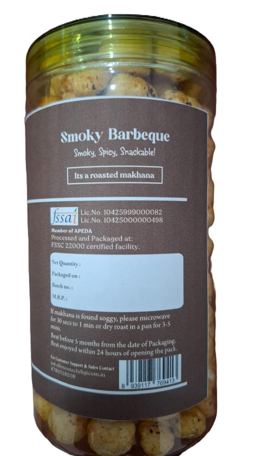 Barbeque Flavoured Makhana 75 Gms – Makhanaaz