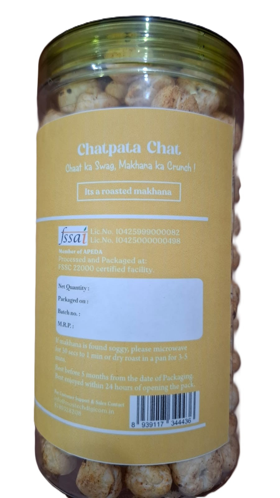 Chatpata Chat Masala Flavoured Makhana 75 gms