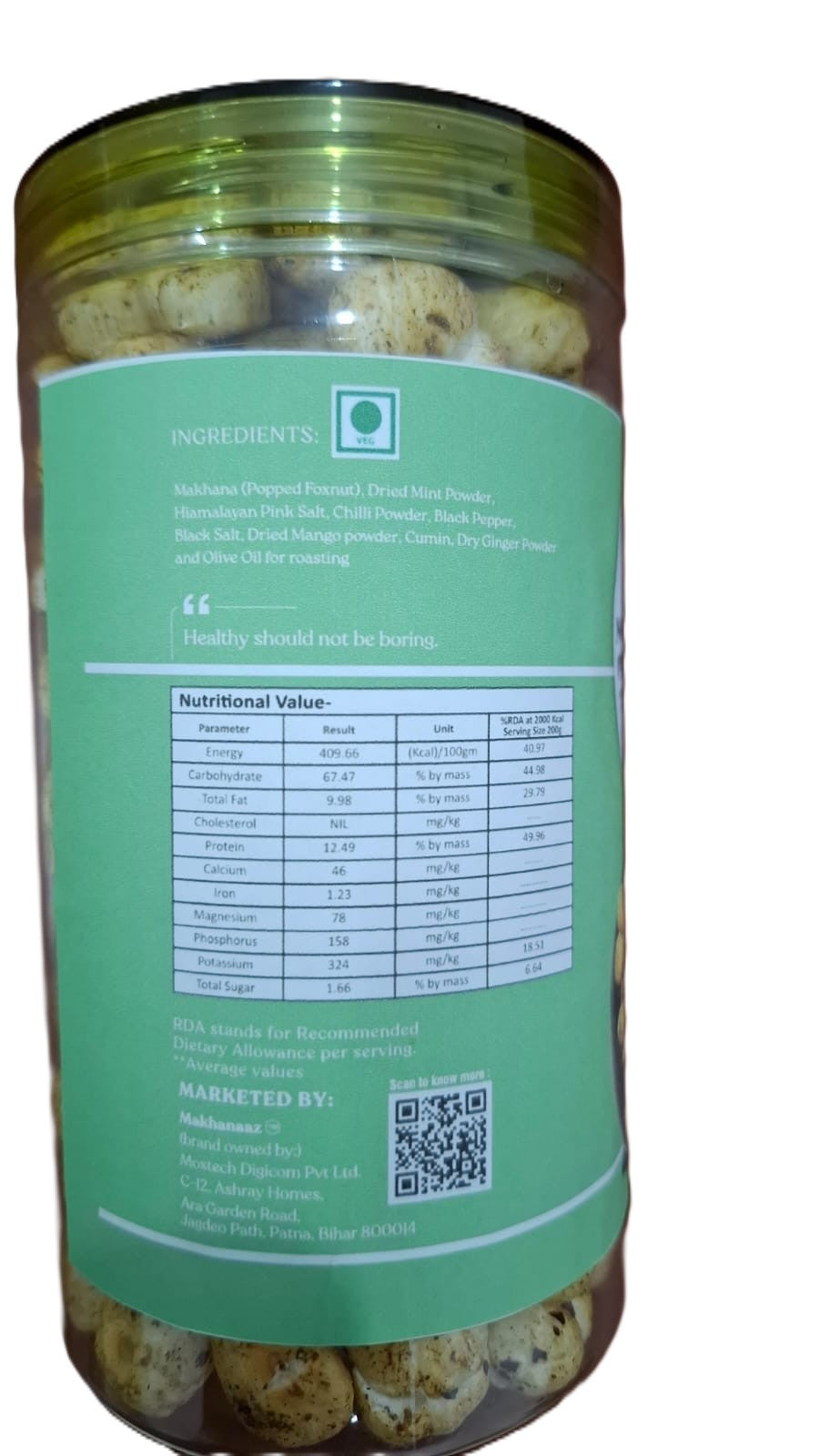 Pudina Flavoured Makhana 75 gms