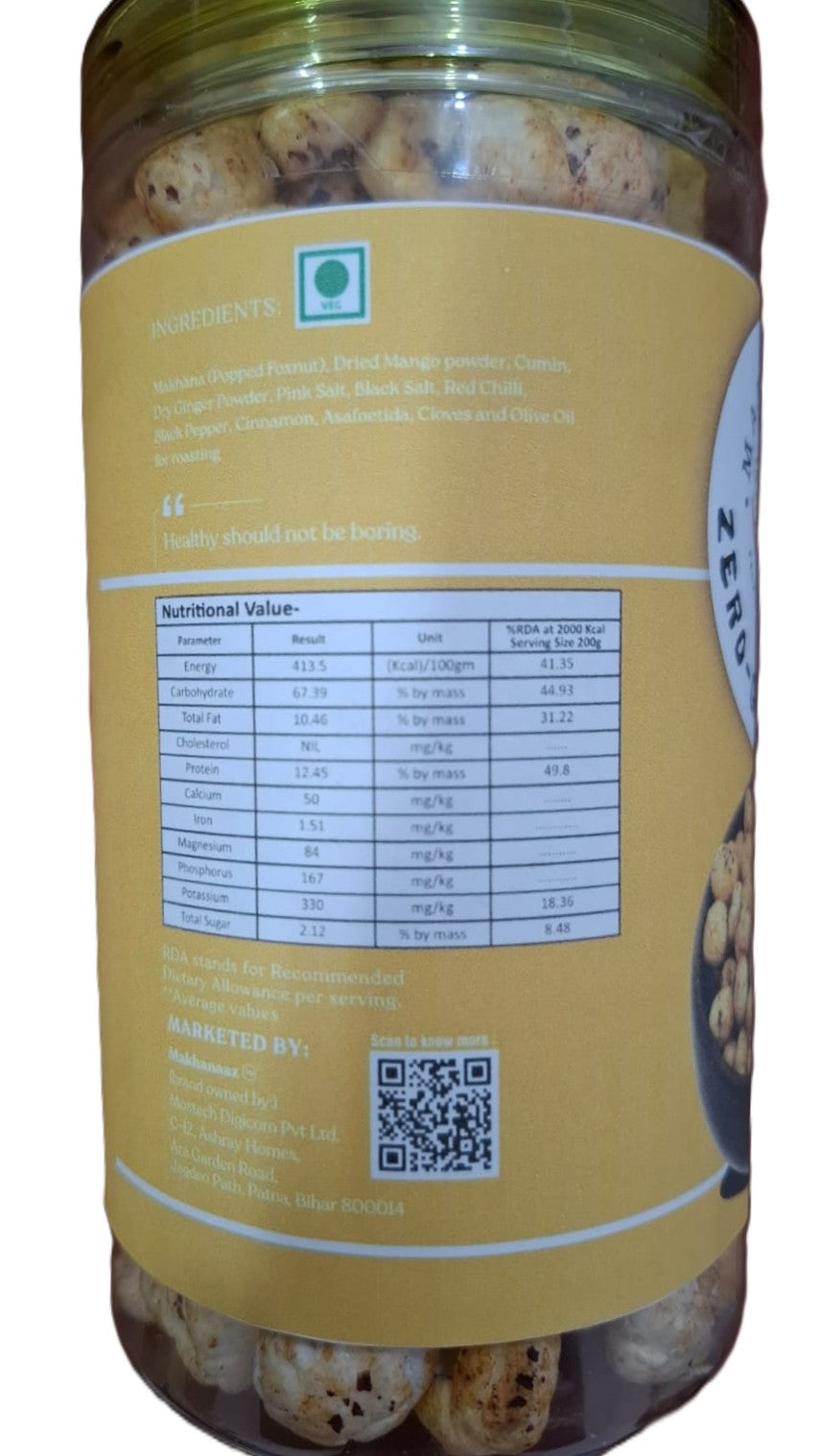 Chatpata Chat Masala Flavoured Makhana 75 gms