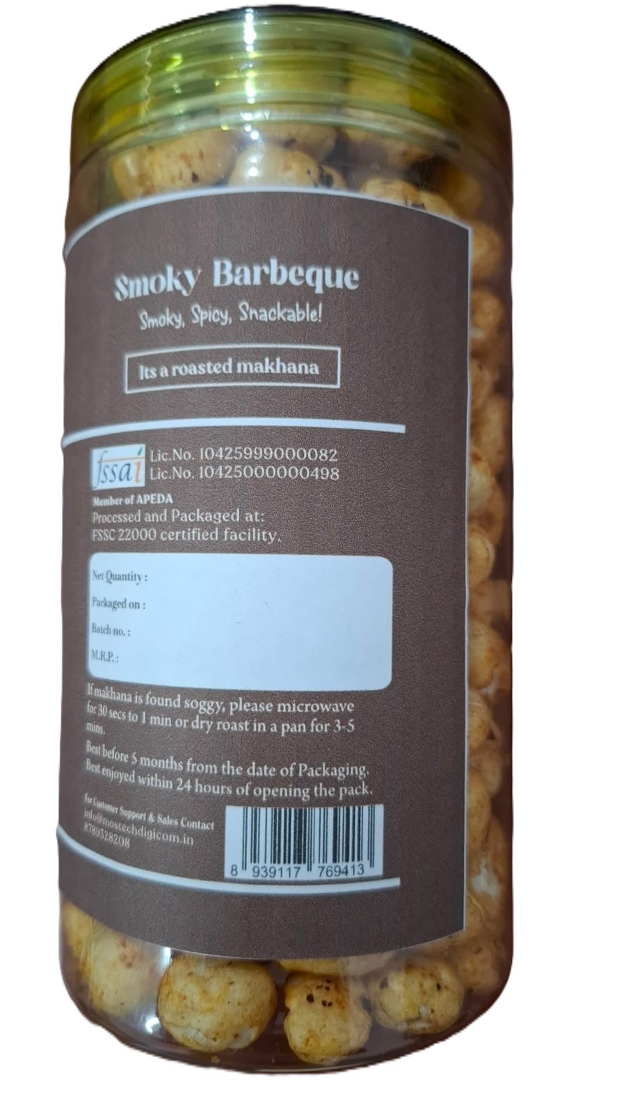 Barbeque Flavoured Makhana 75 Gms – Makhanaaz