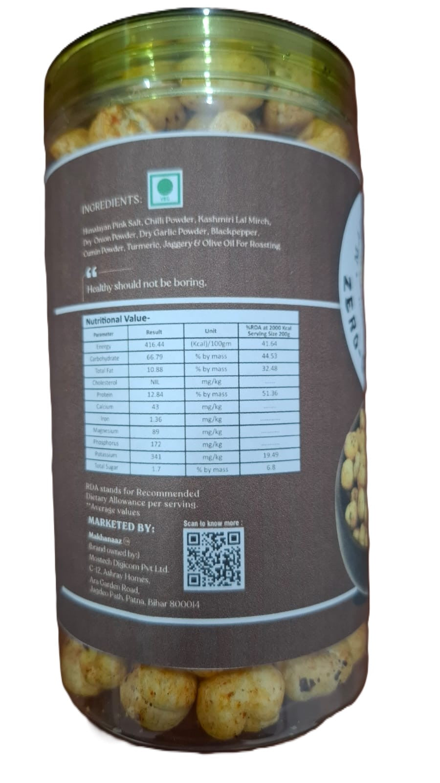 Barbeque Flavoured Makhana 75 Gms – Makhanaaz