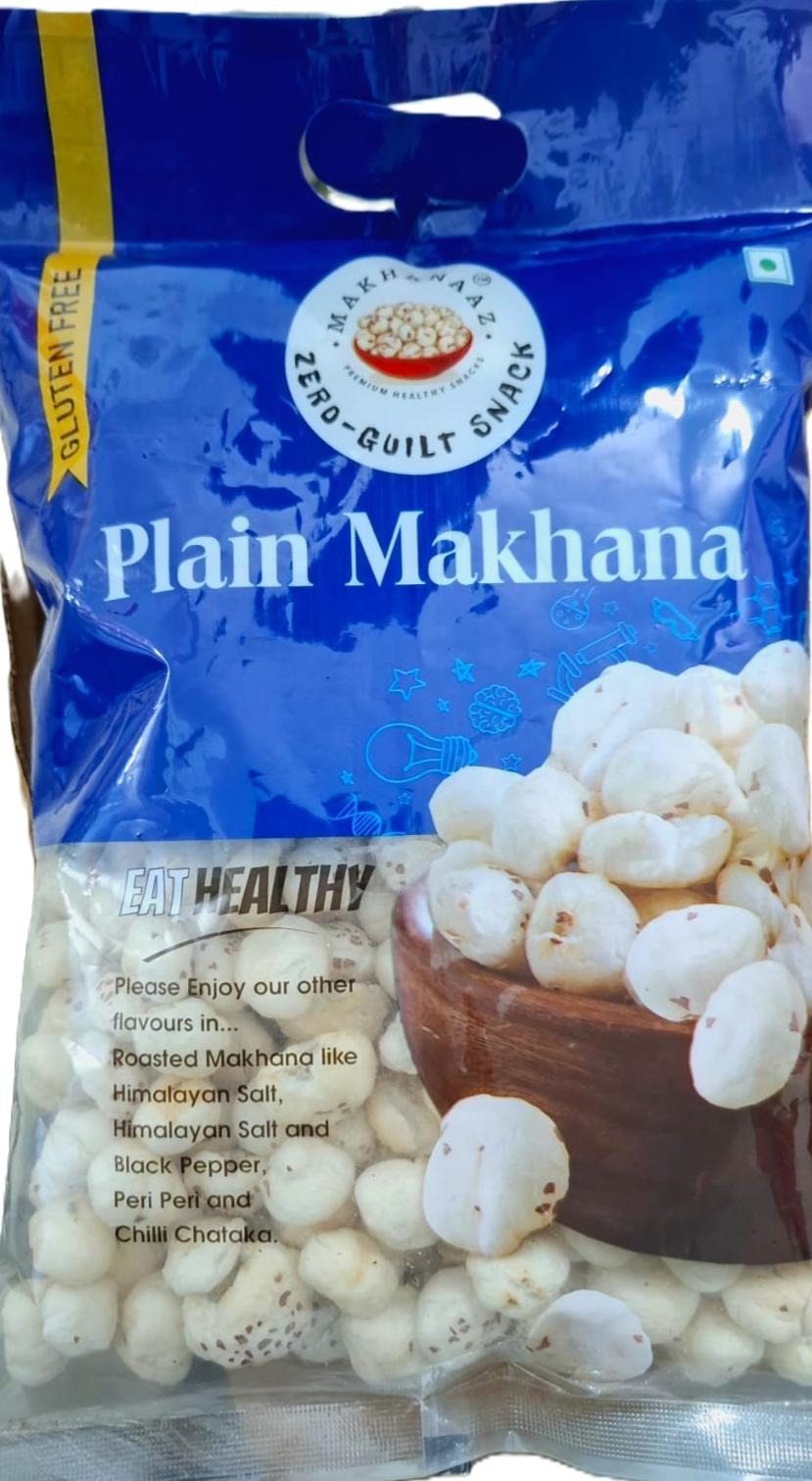 Makhanaaz Plain Makhana Popped Fox Nuts 100g x 5 Bags- mixed quality