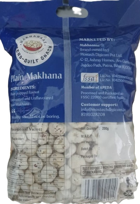 Raw Makhana 200 gms