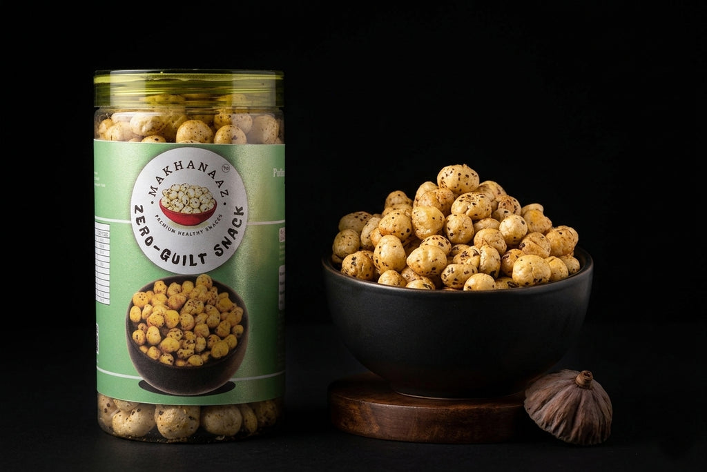 Makhanaaz Pudina & Chilli 75g x 2: Jumbo 6+ crunch, zero preservatives