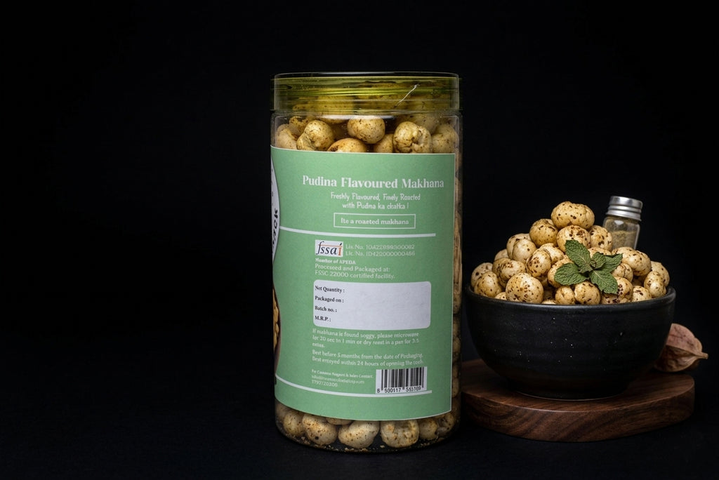 Makhanaaz Pudina & Chilli 75g x 2: Jumbo 6+ crunch, zero preservatives