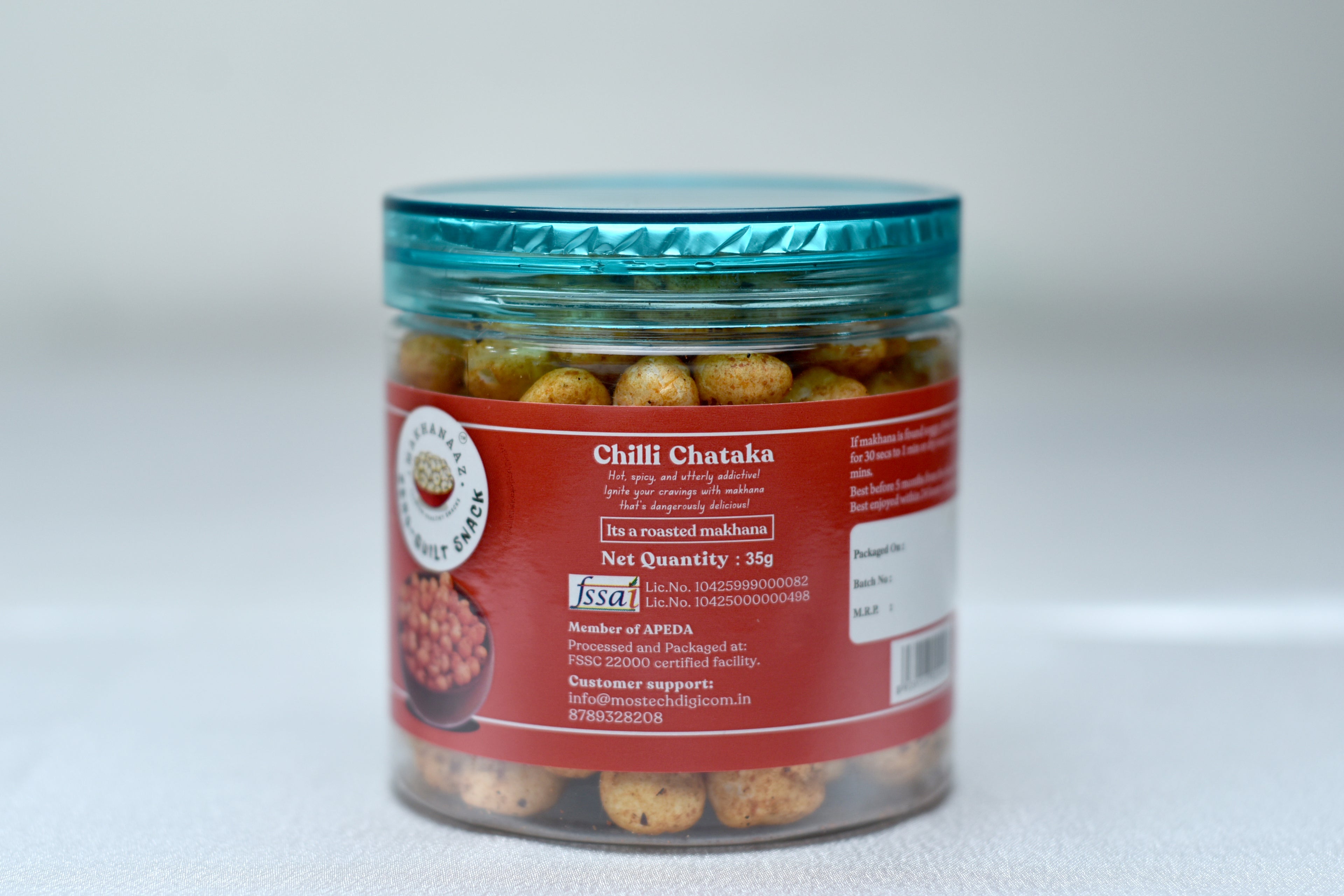 Chilli Chataka Flavoured Makhana 35 gms