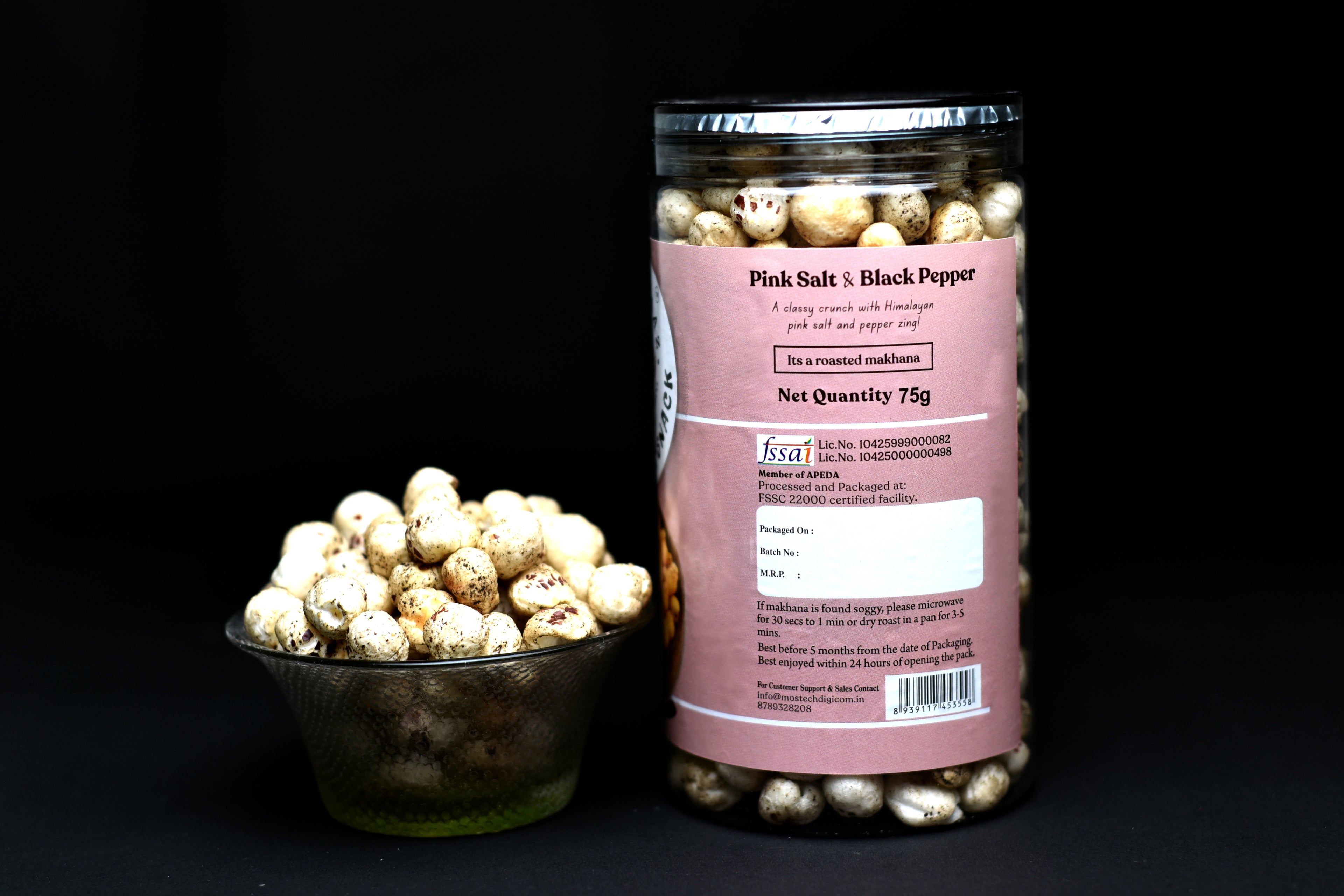 Black Pepper Makhana (75 g)